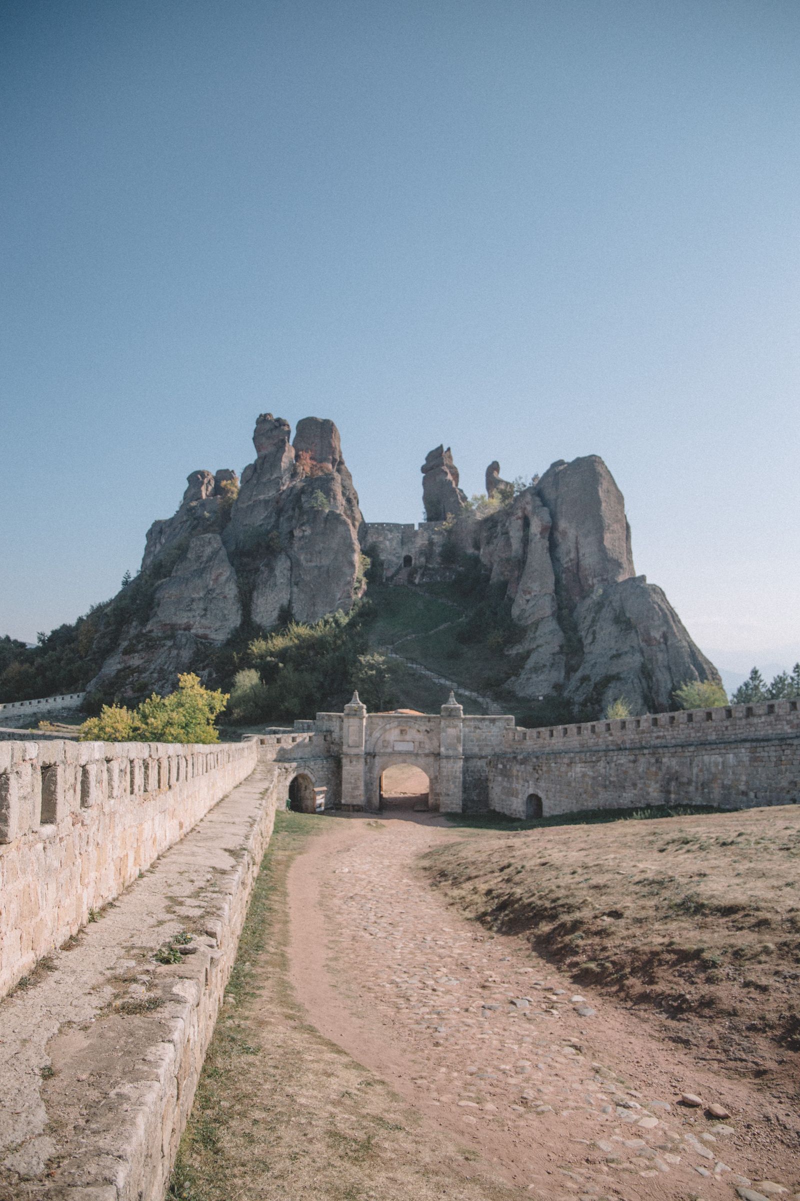 The path into the Belogradchik fortress, Bulgaria.